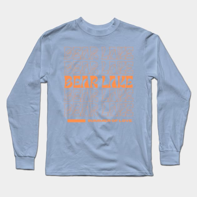 Bear Lake Utah Summer of Love Retro Vibe Long Sleeve T-Shirt by MalibuSun